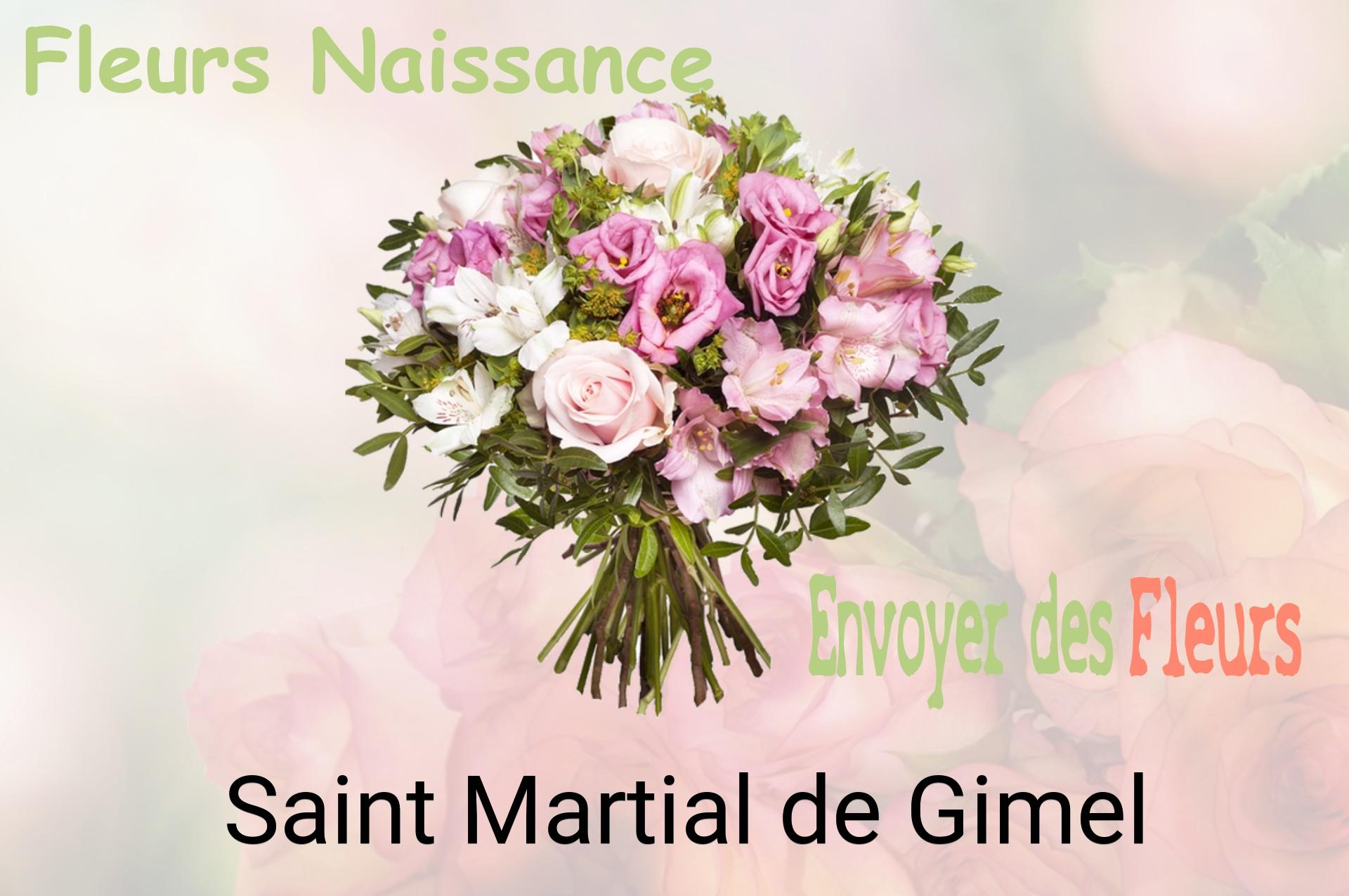 Bouquet de fleurs de naissance livré à Saint-Martial-de-Gimel